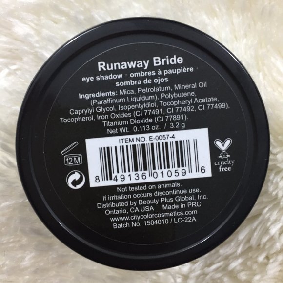 City Color Runaway Bride Eye Shadow Make Up BNWT - Picture 3 of 4